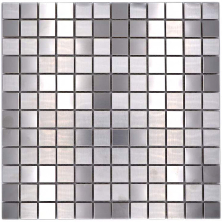 Metall Mosaik Silver Borstad | Ekosten.se