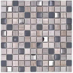 Mosaik Kristall Marmor Grå Silver | Ekosten.se