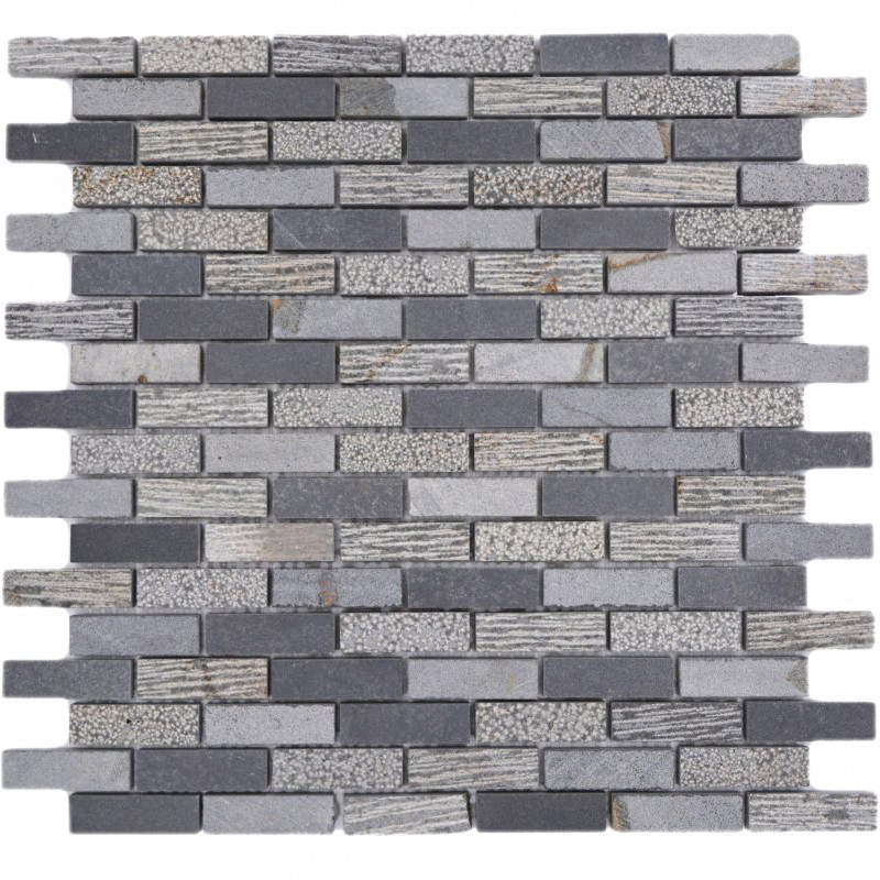 Marmor Mosaik Betong Grå