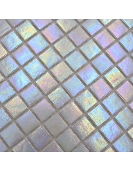 Vit Glas Mosaik Rainbow | Ekosten.se