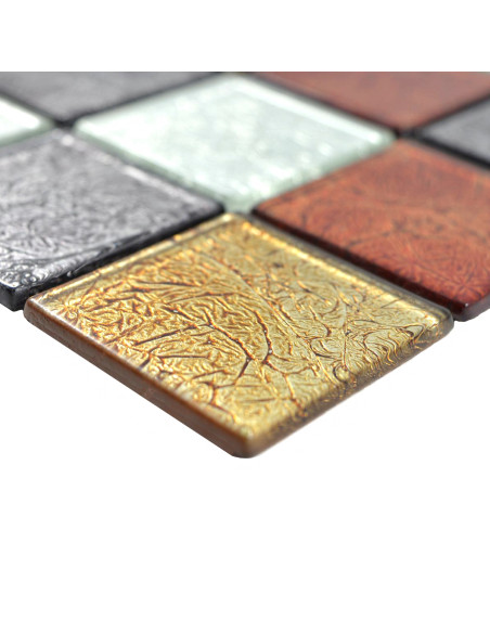 Kristallmosaik Guld Svart Silver Röd | Ekosten.se