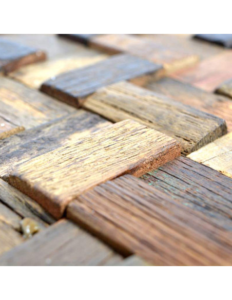 Mosaik Trä Parkett Boat Old Wood | Ekosten.se