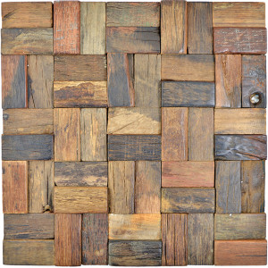 Mosaik Trä Parkett Boat Old Wood | Ekosten.se