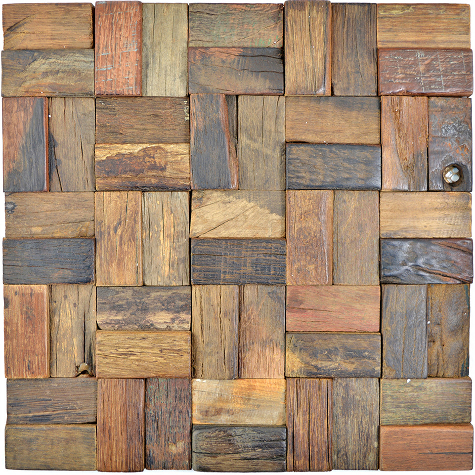 Mosaik Trä Parkett Boat Old Wood | Ekosten.se