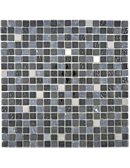 Mosaik Kristall Marmor Metall Svart | Ekosten.se