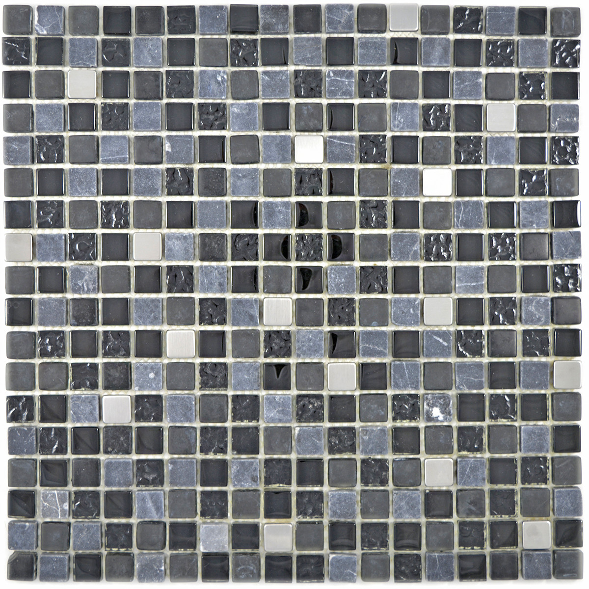 Mosaik Kristall Marmor Metall Svart | Ekosten.se