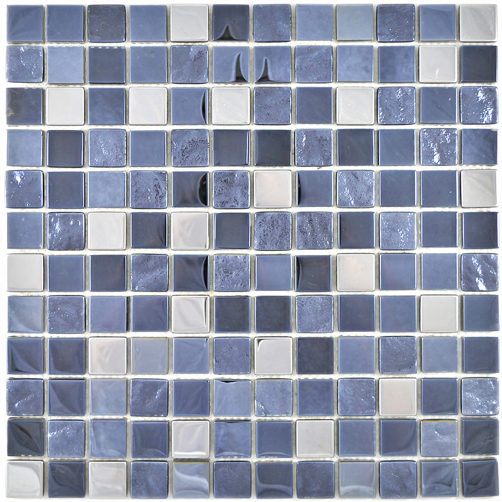 Kristall Metallmosaik Antracit Silver | Ekosten.se