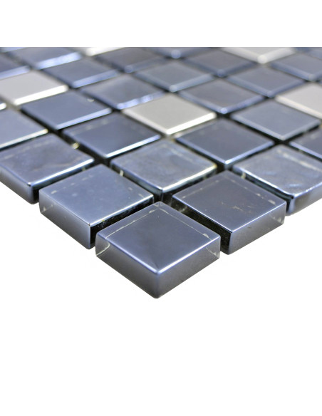 Kristall Metallmosaik Antracit Silver | Ekosten.se
