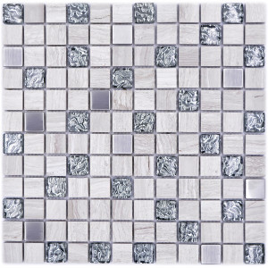 White Wood Marmor Kristall Mosaik | Ekosten.se