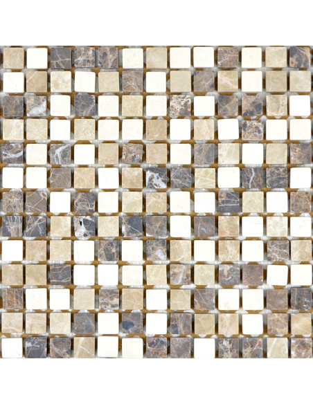 Marmormosaik Beige Brun | Ekosten.se