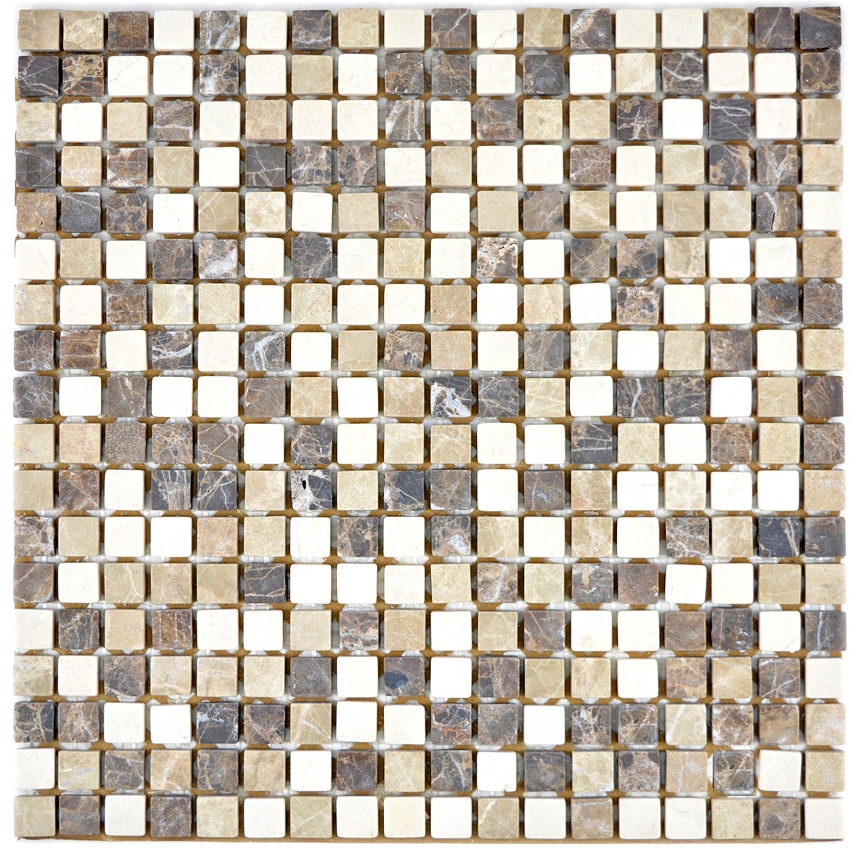 Marmormosaik Beige Brun | Ekosten.se