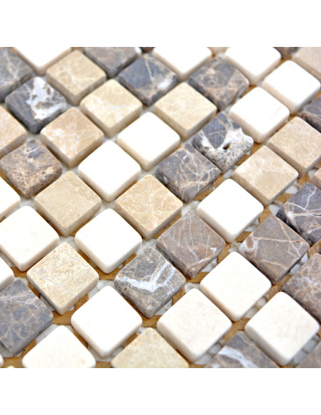 Marmormosaik Beige Brun | Ekosten.se