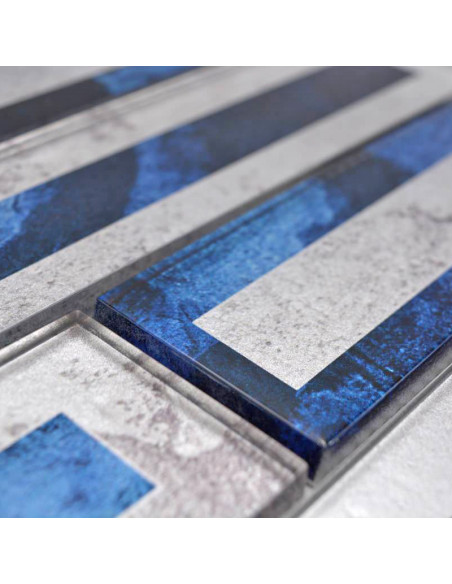 Silver Blå Kristallmosaik Bluenox  | Ekosten.se