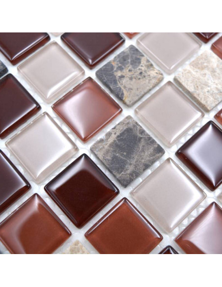 Självhäftande Mosaik Beige Brun | Ekosten.se