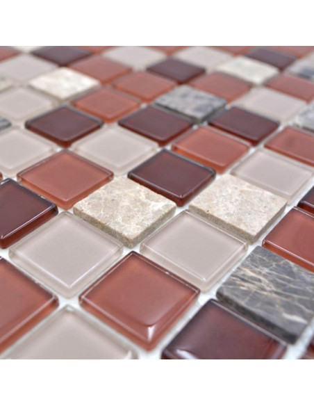Självhäftande Mosaik Beige Brun | Ekosten.se