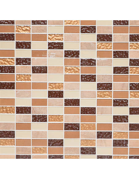 Självhäftande Brickmosaik Beige Brun | Ekosten.se