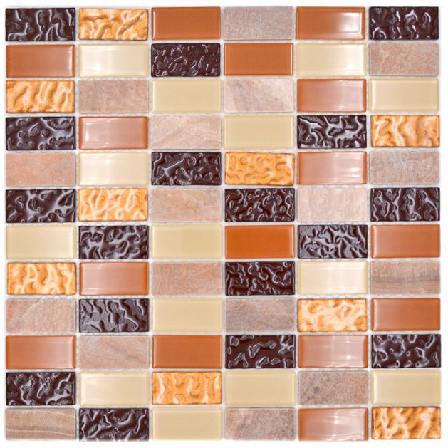 Självhäftande Brickmosaik Beige Brun | Ekosten.se