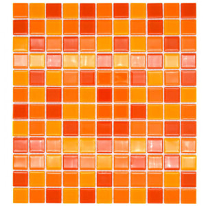 Kristallmosaik Gul Orange Röd | Ekosten.se