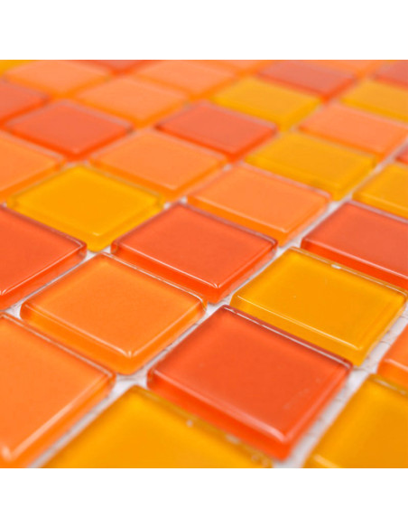 Kristallmosaik Gul Orange Röd | Ekosten.se