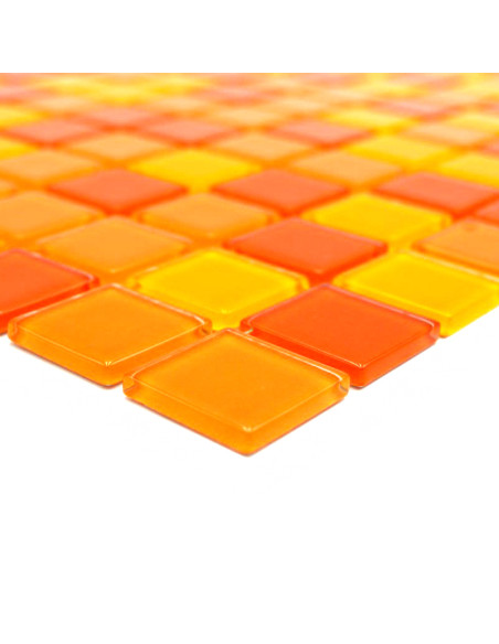 Kristallmosaik Gul Orange Röd | Ekosten.se