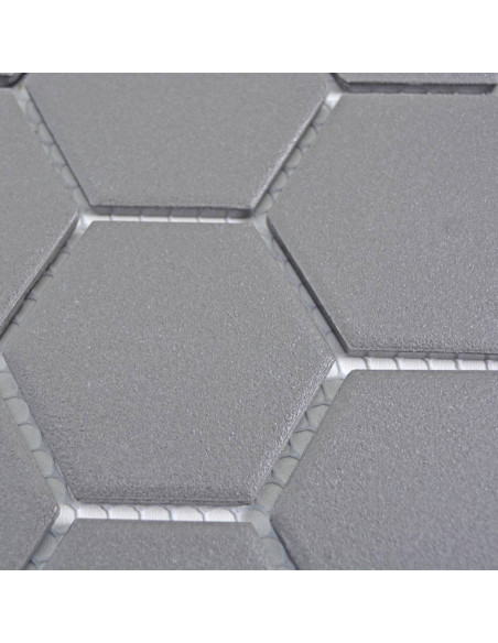 Mörkgrå Hexagon Klinkermosaik Antislip | Ekosten.se