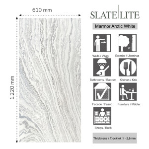 Stenfaner Marmor Arctic White