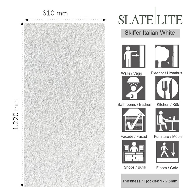 Stenfaner Skiffer Italian White