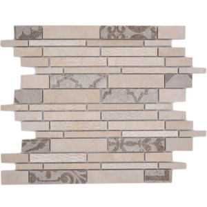 Marmor Keramik Stavmosaik Ljusbeige | Ekosten.se