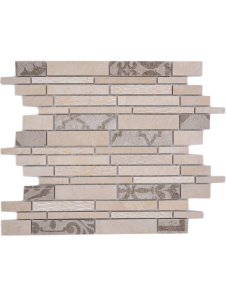 Marmor Keramik Stavmosaik Ljusbeige | Ekosten.se