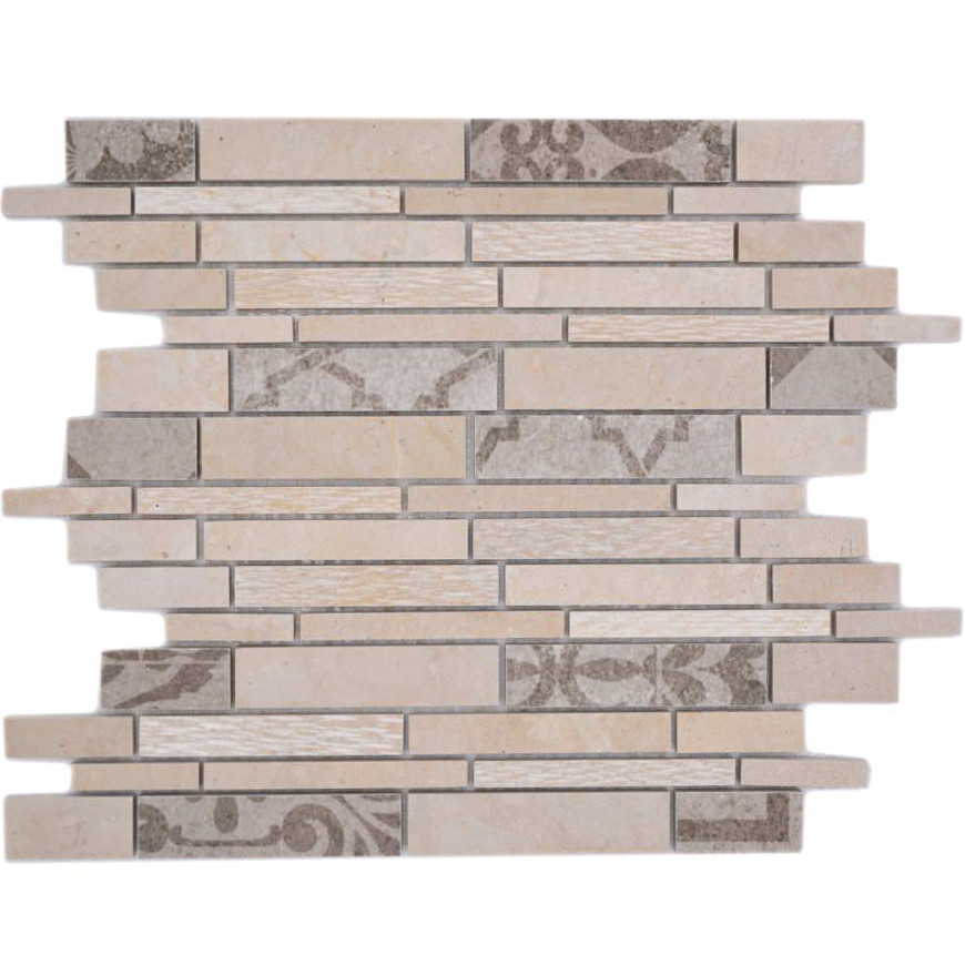 Marmor Keramik Stavmosaik Ljusbeige | Ekosten.se