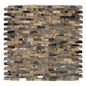 Brickmosaik Splitface Emperador 3D Mini