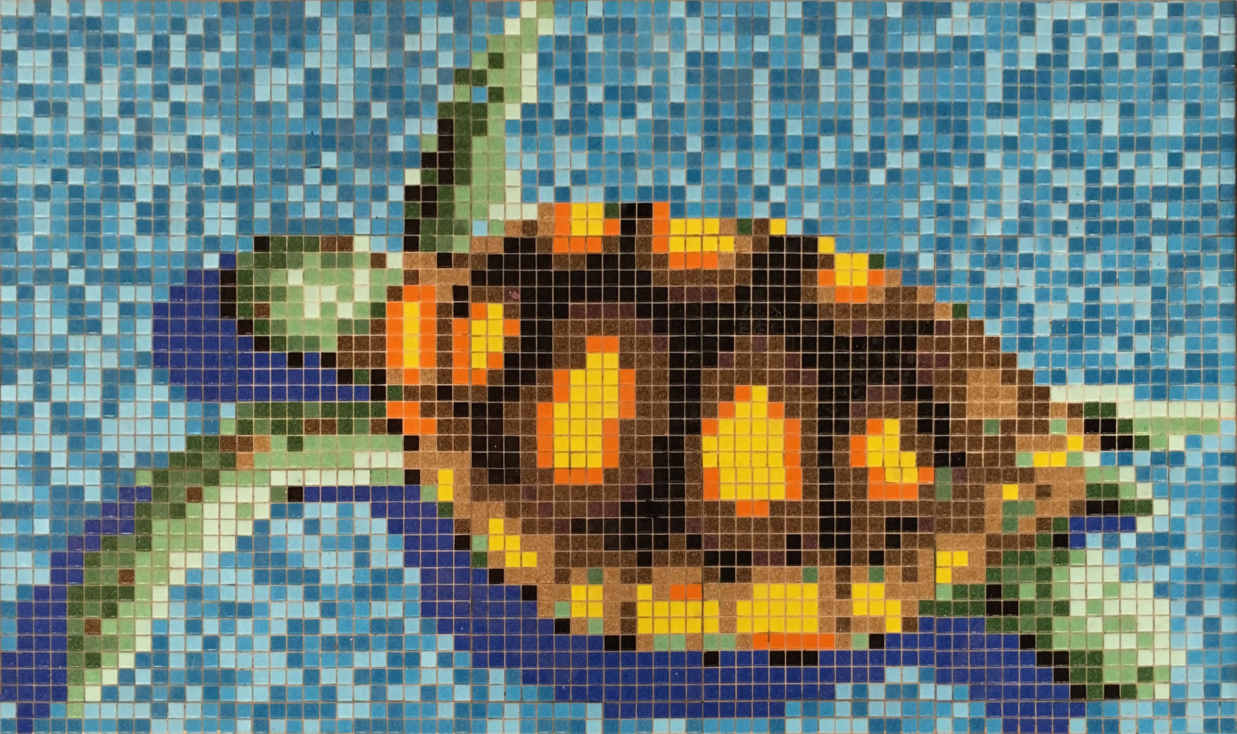 Pool Bild Mosaik Turtle 160x95cm