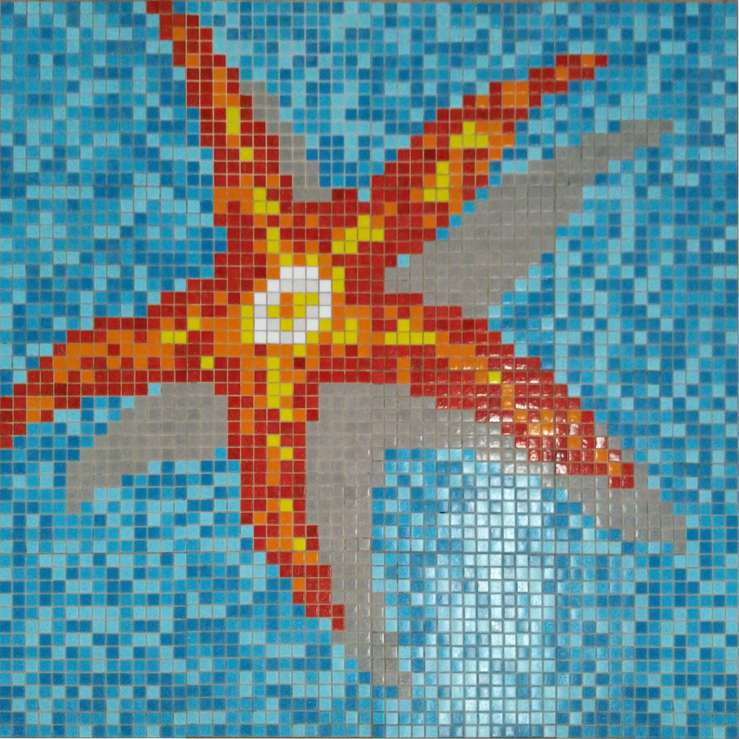 Poolmosaik Bild Seastar 116,40x116,4cm | Ekosten.se