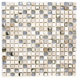 Grå Silver Mosaik Kristall Marmor
 | Ekosten.se