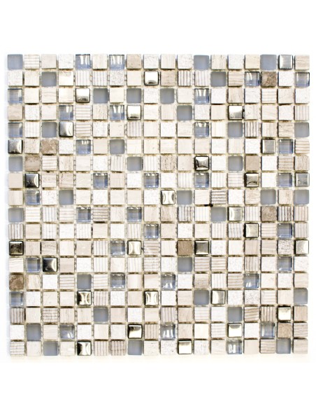 Grå Silver Mosaik Kristall Marmor
 | Ekosten.se