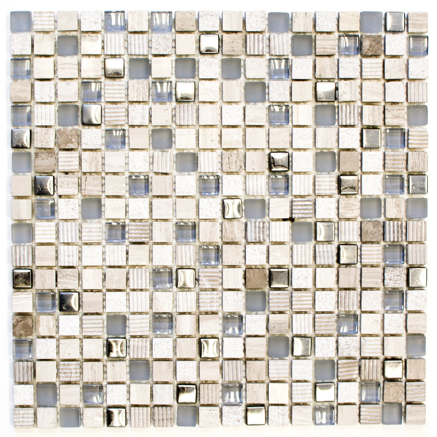 Grå Silver Mosaik Kristall Marmor
 | Ekosten.se