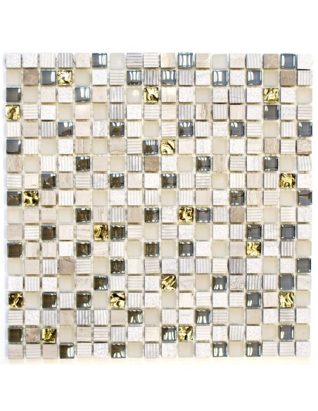 Grå Guld Mosaik Kristall Marmor
 | Ekosten.se