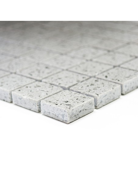 Grå Komposit Mosaik Polerad