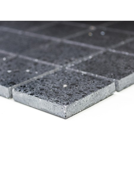 Mosaik Komposit Svart Polerad 48x48mm