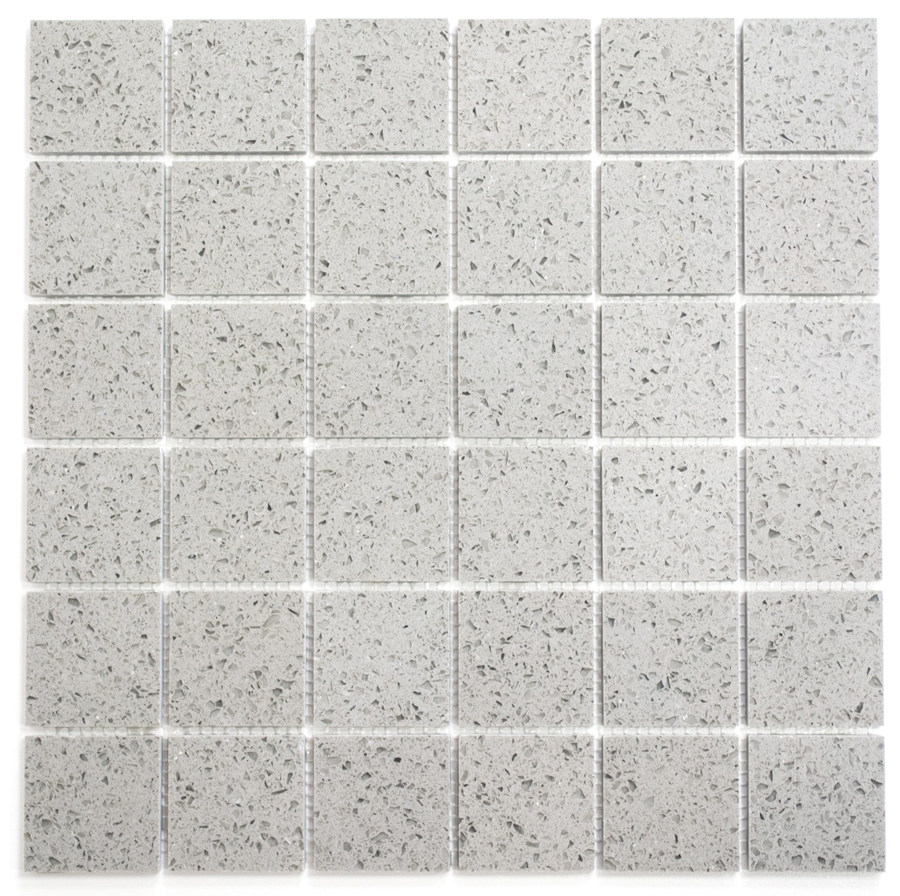 Mosaik Komposit Grå Polerad 48x48mm