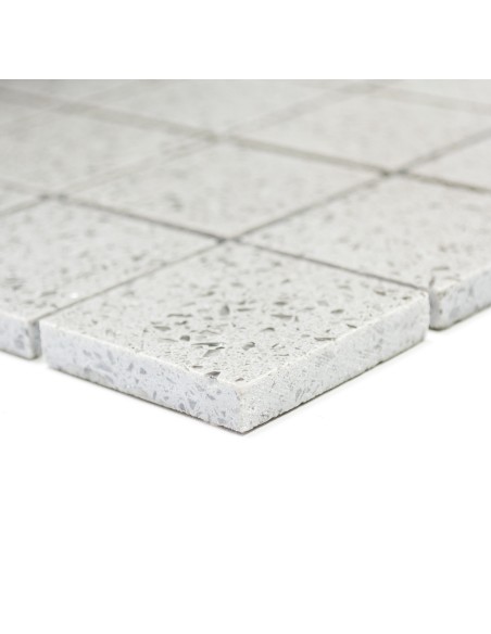 Mosaik Komposit Grå Polerad 48x48mm