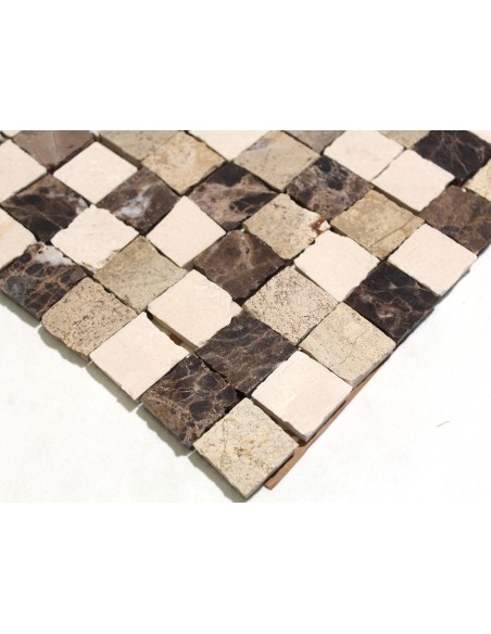 Natursten Marmormosaik Beige Creme | Ekosten.se
