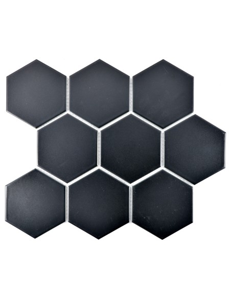 Hexagon Klinker Mosaik Svart Matt | Ekosten.se