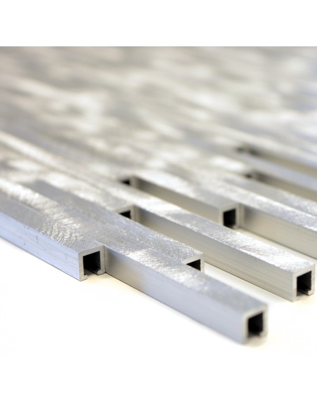 Silver Stavmosaik Aluminium Borstad | Ekosten.se