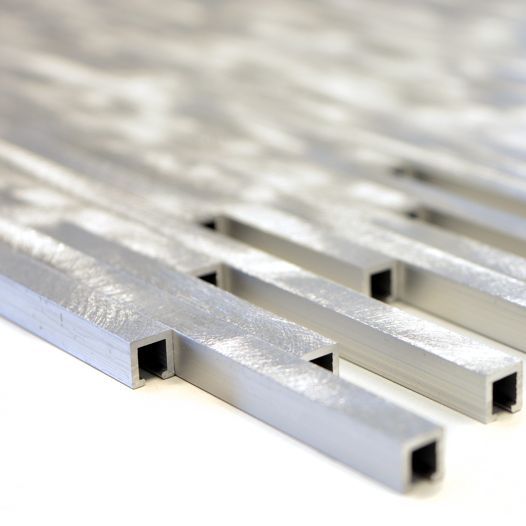 Silver Stavmosaik Aluminium Borstad | Ekosten.se
