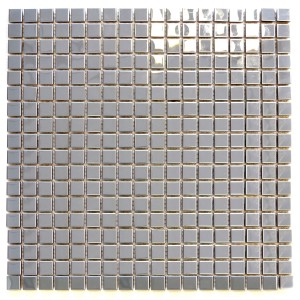 Silver Metall Mosaik Blank | Ekosten.se