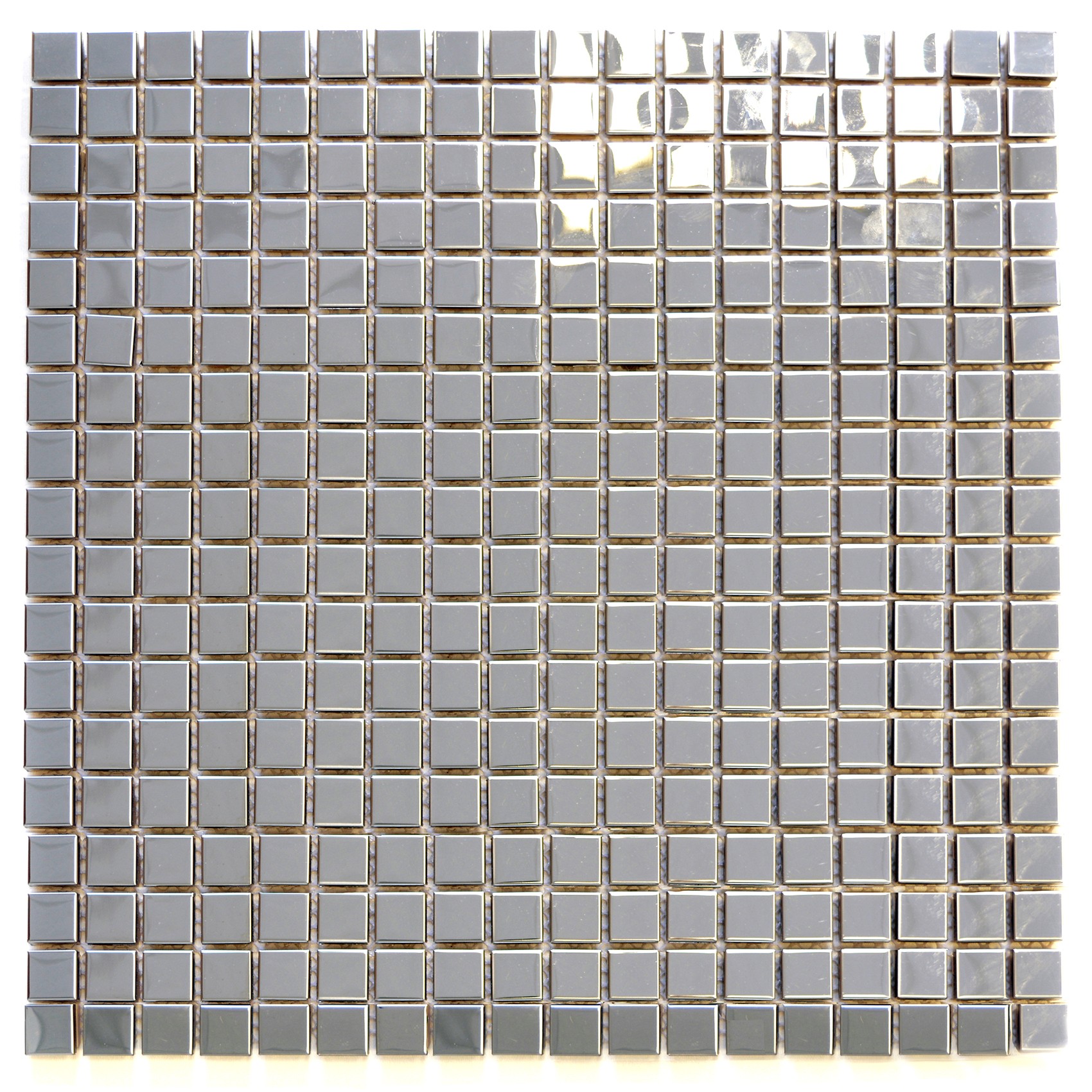 Silver Metall Mosaik Blank | Ekosten.se