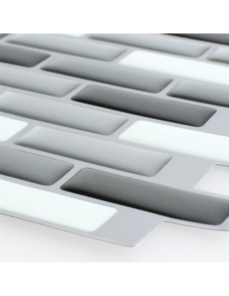 Självhäftande Vinyl Mosaik Silver Grå Mix | Ekosten.se