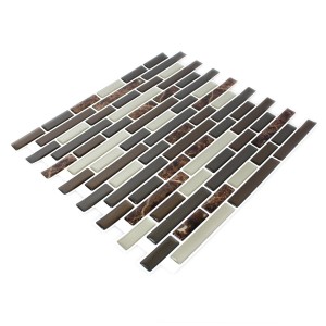 Självhäftande Vinylmosaik Marmor Optik Brun | Ekosten.se