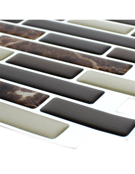 Självhäftande Vinylmosaik Marmor Optik Brun | Ekosten.se